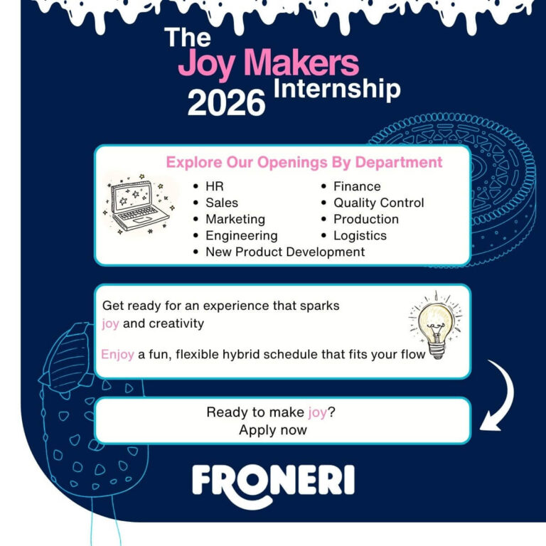Froneri Egypt The Joy Makers Summer Internship